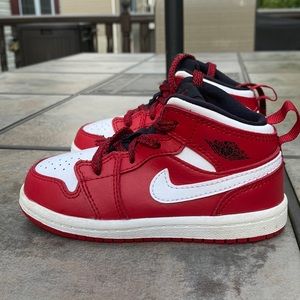 Kids Red and White Jordan’s